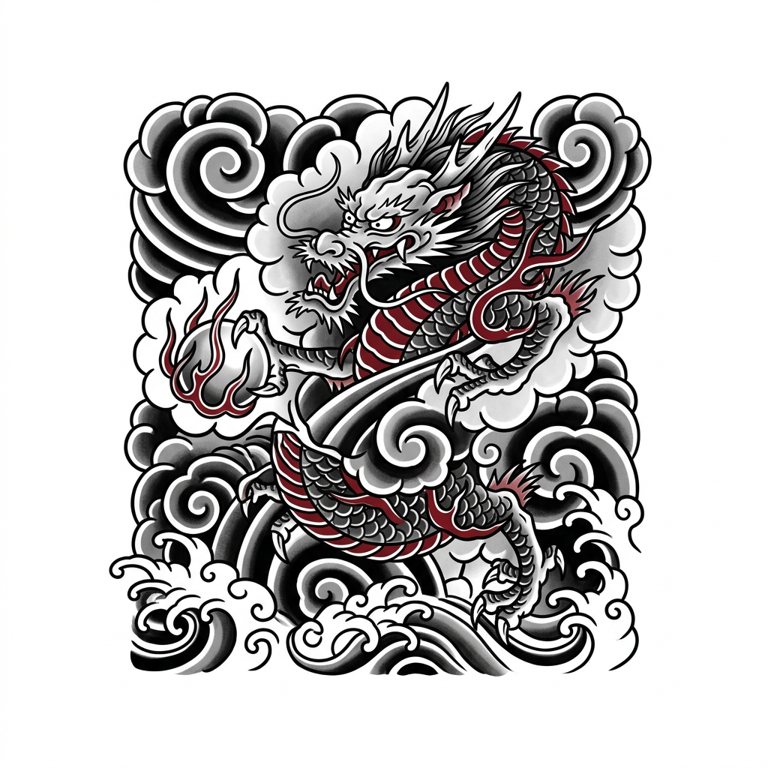 Dragon tattoo design